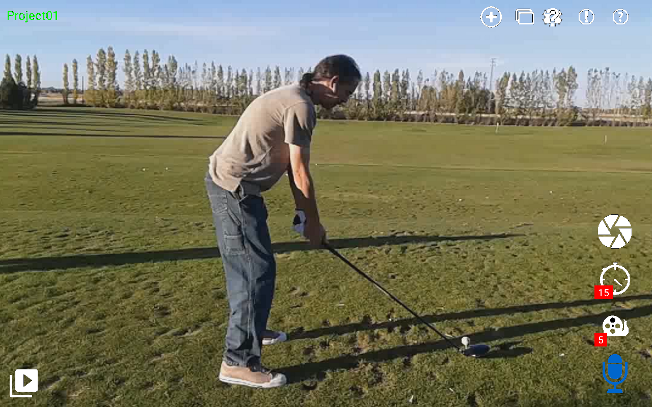Golf Swing capture using Controlled Capture VC